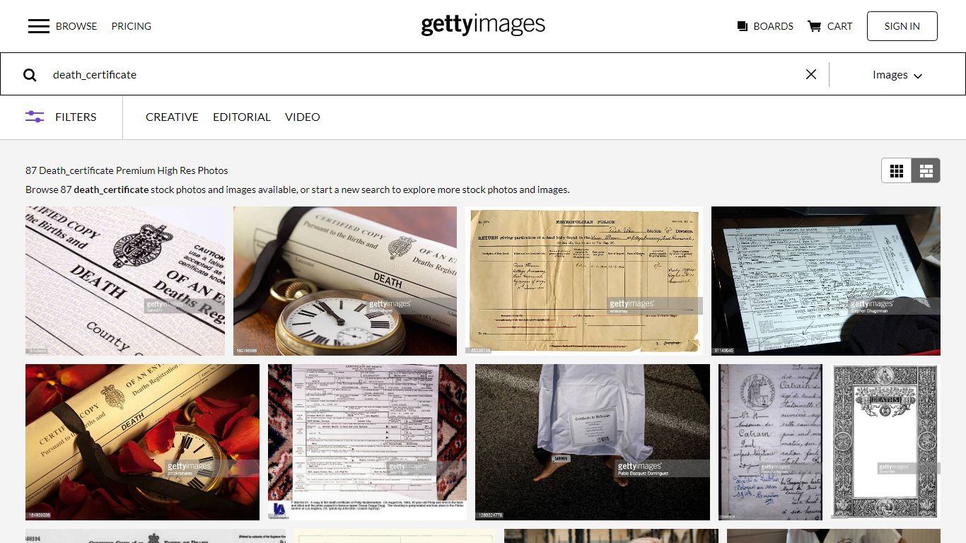 Death Certificate Photos and Premium High Res Pictures - Getty Images